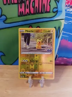 Pokemon TCG Pikachu Pokemon Go 027/078 Reverse Holo Common Lightning NM VLP - Image 1