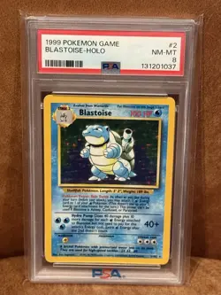 1999 POKEMON GAME #2 BLASTOISE - HOLO PSA 8 - Image 3