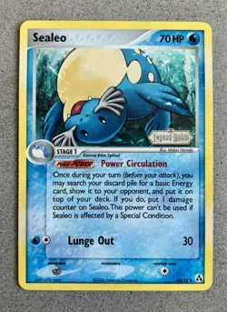 Pokemon TCG Sealeo 43/92 Stamp Reverse Holo EX Legend Maker Rare Low Pop Vintage - Image 1