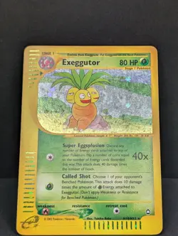 Exeggutor H10/H32 Aquapolis Holo Rare Pokemon TCG Nintendo e-Reader LP - Image 3