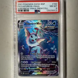 Pokemon Vaporeon VMAX Premium Coll. Full Alt Art Promo SWSH182 PSA 8 NM-MT - Image 1