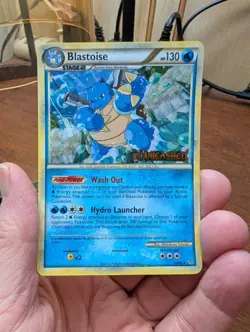 Pokemon HGSS Unleashed Stamped Prerelease Promo Blastoise 13/95 - Image 1