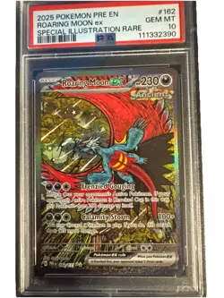 Pokemon 2025 Pre-EN Special Illustration Roaring Moon EX PSA 10 - Image 1