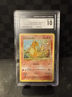 Charmander 001/034 CLC Classic Box Holo Rare Pokemon TCG 2023 - CGC Gem 10 - Image 1