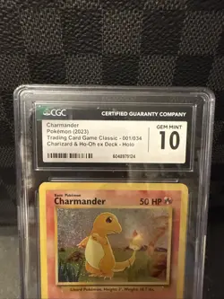 Charmander 001/034 CLC Classic Box Holo Rare Pokemon TCG 2023 - CGC Gem 10 - Image 2