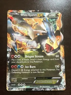 White Kyurem EX BW63 DMG Pokemon TCG Black & White Promo - Image 1