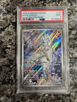 Pokemon TCG N's Reshiram Illustration Rare Journey Together #167 MINT PSA 9 - Image 1