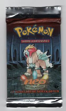 (303270) Pokemon GERMAN NEO REVELATION ARTWORK - 4 Booster Pack SET 1ST EDITION - Image 5