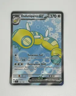 Pokemon TCG Dudunsparce EX 178/159 Sv09: Journey Together Holo Ultra Rare - Image 1