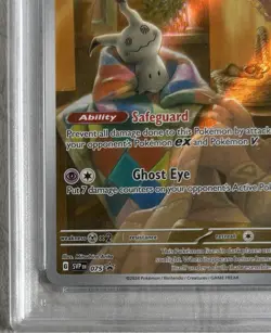 2024 Pokemon SVP EN Mimikyu #075 PSA9&8 Paldean Fates ETB Promo set - Image 3