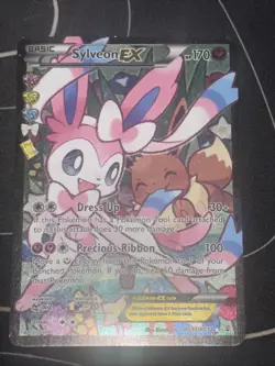 Pokemon TCG Sylveon EX Full Art RC32/RC32 Radiant Collection MP/HP - Image 1
