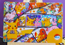 POKEMON POCKET MONSTERS VENDING PRISM STICKER 464 PIKACHU & FRIENDS MOVIE REEL - Image 2