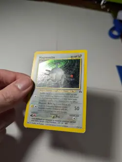 Pokemon TCG Magnemite 7/75 Neo Discovery Holo Rare MP - Image 3