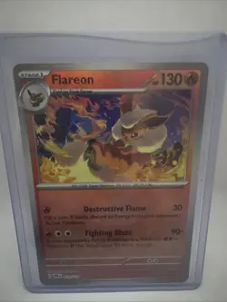 Flareon 013/131 (Pokeball Pattern) Prismatic Evolutions Reverse NM Pokemon TCG - Image 1