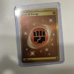 Basic Fighting Energy Gold Pokemon Scarlet & Violet Base 258/198 NM - Image 2
