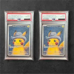 Pikachu with Grey Felt Hat PSA 10 ×2 Set / Pokemon × Van Gogh Museum 2023 Promo - Image 2