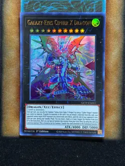 Yugioh Galaxy-Eyes Cipher X Dragon GFTP-EN011 Ultra Rare 1st Ed NM - Image 1