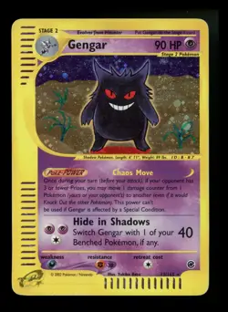 Gengar 13/165 Expedition 2002 SWIRL Holo E-Series Vintage Pokemon Card TCG - Image 1