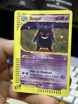Gengar 13/165 Expedition 2002 SWIRL Holo E-Series Vintage Pokemon Card TCG - Image 4