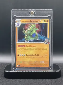096/182 TEAM ROCKET'S TYRANITAR REVERSE HOLO DESTINED RIVALS POKEMON CARD - Image 1