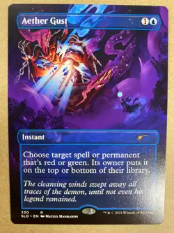 MTG 1x Aether Gust # 330 Secret Lair Drop Magic the Gathering Card x1 NM - Image 1