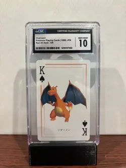 CGC 10 Charizard Pokemon Stadium Playing Card 1998 Red Deck 3D (POP 3) - Image 1