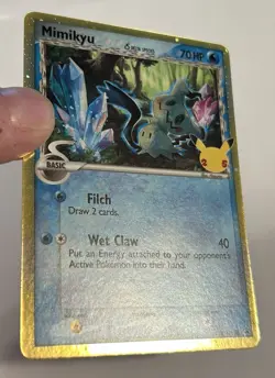 Mimikyu Pokemon TCG Celebrations 25th Anniversary Black Star Promo Card SWSH136 - Image 3