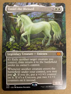MTG 1x BORDERLESS Emiel the Blessed # 338 Double Masters Magic Gathering x1 NM - Image 1