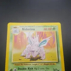 Nidorino 37/102 - Base Set 4th Print 1999-2000 - VINTAGE WOTC POKEMON CARD - NM - Image 2