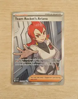 Team Rocket's Ariana 224/182 Trainer Pokemon Card NM - Image 1