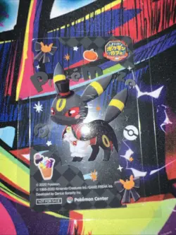 Umbreon Pokemon Center Halloween Promo Clear Card 2024 Pokemaze Cafe - Image 1