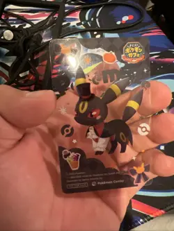 Umbreon Pokemon Center Halloween Promo Clear Card 2024 Pokemaze Cafe - Image 3