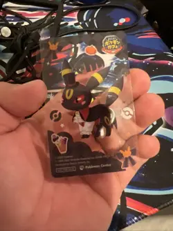 Umbreon Pokemon Center Halloween Promo Clear Card 2024 Pokemaze Cafe - Image 5