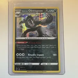 Pokemon Card - Champions Path - Galarian Obstagoon 037/073 Holo Rare - Image 1