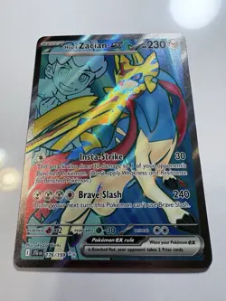 Pokemon Hop’s Zacian EX 176/159 Journey Together Ultra Rare Card - Image 1