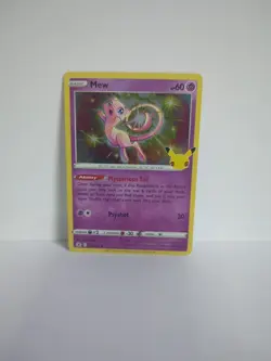 Pokemon TCG Mew Holo Rare Card 11/25 Celebrations - Image 1
