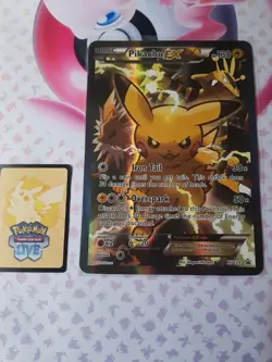 Pikachu EX XY124 JUMBO CARD 20th Anniversary Promo Near Mint NM - Image 1