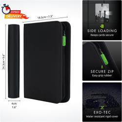 Vault X 4 Pocket Trading Card Zip Binder, 160 Cards, Premium Exo-Tec Album Mater - Image 2