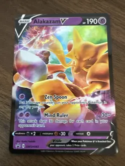 Pokemon Alakazam V SWSH083 SWSH: Sword & Shield Promo Cards Holo - Image 1
