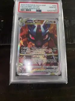 2023 Pokemon TCG Lucario VSTAR SWSH291 Crown Zenith ETB Promo Card PSA 10 GEM MT - Image 3