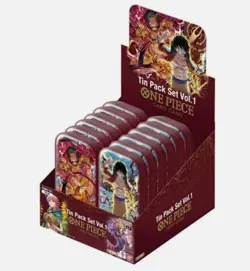 One Piece Card Game Mini Tin Set Vol.1 Display Box 12 pcs ENG inglese SEALED - Image 1