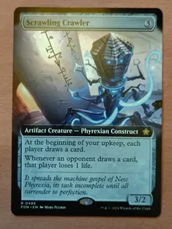 1x Scrawling Crawler (Extended Art) **NEAR MINT** **UNPLAYED** MTG - Image 1