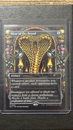 Altar of the Brood #1 Borderless Encyclopedia Countdown Secret Lair Non-Foil MTG - Image 1