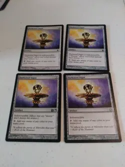 4x Darksteel Ingot MTG Magic the Gathering Mix sets j10 - Image 1