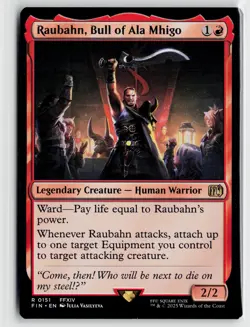 MTG Final Fantasy Raubahn, Bull Of Ala Mhigo x1 NM Rare - Image 1