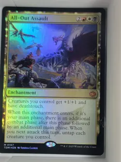 MTG Magic the Gathering All-Out Assault (167/485) Tarkir Dragonstorm NM FOIL - Image 1