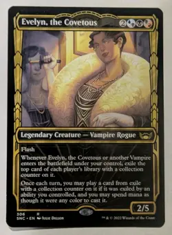MTG Evelyn The Covetous Showcase Streets of New Capenna RARE - Image 1