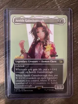 Magic The Gathering Final Fantasy Borderless Aerith Gainsborough #0374 - Image 1
