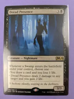 MTG Magic The Gathering: Core Set 2020: Dread Presence #096/280 Rare - NM - Image 1