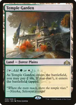 1 Temple Garden Near Mint NM Return to Ravnica Magic The Gathering MTG Rare - Image 1